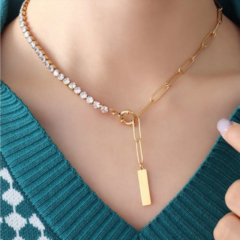 18K GOLD PLATED STAINLESS STEEL NECKLACE